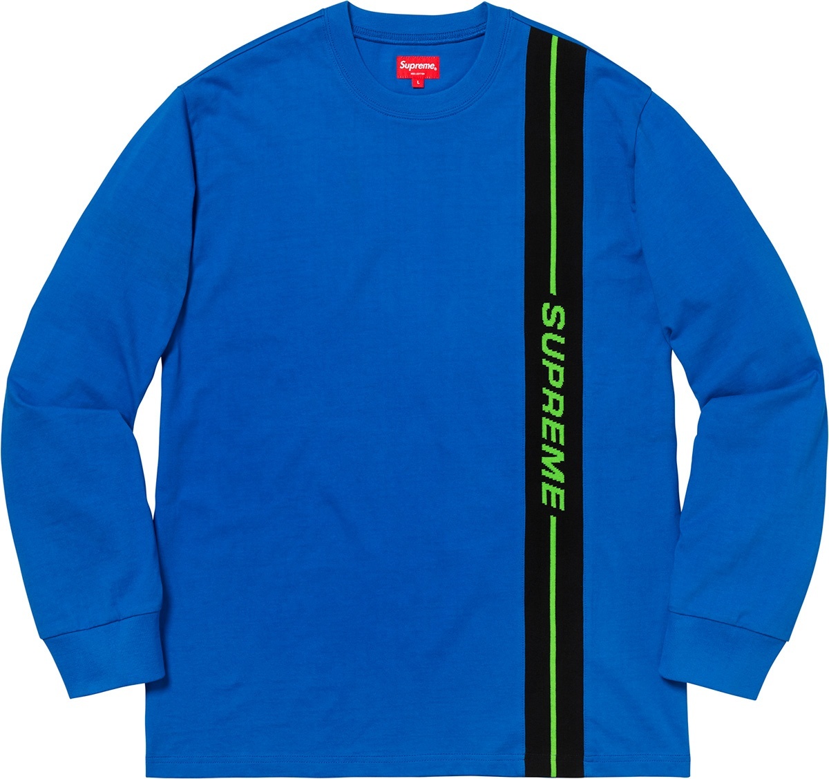 Vertical Logo Stripe L/S Top view 2